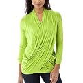 Mossimo&reg; Black Women's Draped Front Top - Panama Green&nbsp;