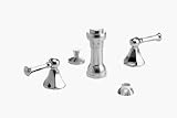 Jado - 818 Series Lever 3 Hole Bidet Set - Brushed Nickel Finish