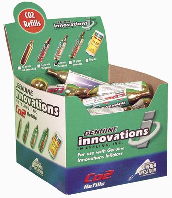 Genuine Innovations 25 Gram Threaded CO2 Cartridge - 15 Pack