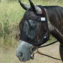 Cashel Quiet Ride Standard Fly Mask No Ears or Nose - Size: Horse
