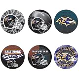 Baltimore Ravens Button 6 Pack 1.75"