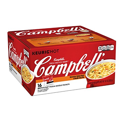 Campbell's Fresh-Brewed K-Cup Soup, Homestyle Chicken Broth & Noodle