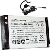 HQRP Replacement Battery for Creative Zen Micro MP3 Player + Earbud Headset w/Microphone