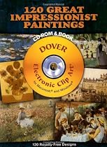 120 Great Impressionist Paintings CD-ROM and Book