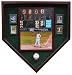 1 Baseball, 16x20 Photograph and 4 Cards Homeplate Shaped Display Case