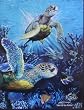 Luxury Sea Turtles Blanket - Large size Turtles Throw Blanket (Find 10 Sea Turtles) - 79inx 95in