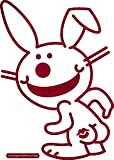 Happy bunny Glitter Kissy Butt-Die Cutz Decal