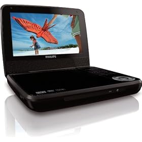 Philips PD7000B/05 7 inch Portable DVD Player - Black
