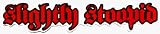 Slightly Stoopid - Red & Black Logo - Sticker / Decal
