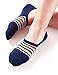Vero Monte 4 Pairs Mens No Show Socks *Silicon Non-Slip Grip*