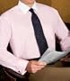 Traveler Spread Collar French Cuff Pinpoint with White Collar Dress Shirt