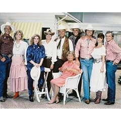 LINDA GRAY AS SUE ELLEN SHEPARD EWING, LARRY HAGMAN AS JOHN ROSS 'J.R.' EWING, JR., SUSAN HOWARD AS DONNA CULVER KREBBS, STEVE KANALY AS RAY KREBBS, HOWARD KEEL AS CLAYTON FARLOW, KEN KERCHEVAL AS CLIFF BARNES, PRISCILLA PRESLEY AS JENNA WADE #3, VICTORIA PRINCIPAL AS PAMELA BARNES EWING, MARY CROSBY AS KRISTIN SHEPARD #2, PATRICK DUFFY AS BOBBY EWING FROM DALLAS #1 - IN FARBE - Filmfoto - GROSS - 20x16" (50x40cm)