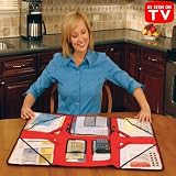 WONDERFILE THE FOLD AND GO PORTABLE WORKSTATION! COLOR RED (AS SEEN ON TV)