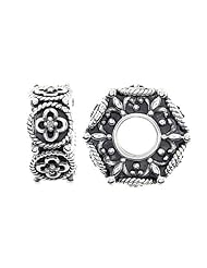 Storywheel® Flower Pattern Diamonds Bead / Charm