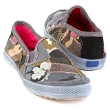 Keds - Keds Women's Distressed Canvas Patchwork Slip-on