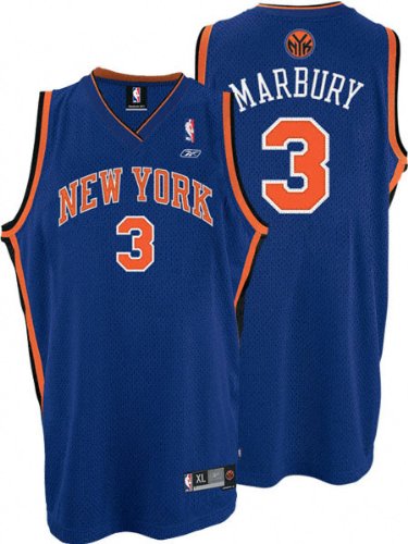 Stephon Marbury New York Knicks Swingman Blue NBA Jersey