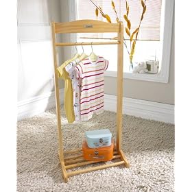 Child's Solo Natural Clothes Hanging Rail
