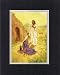 Beautiful and Inspiring Blank 8 x 10 Inches Frame able Easter Note Card on Double Beveled Matting