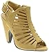 Top Moda Shoes PEN 3, Women Open Toe Strappy High Heel- Nubuck