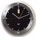 Bai Timemaster Brushed Aluminum Day & Date Wall Clock, Black
