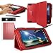 TESCO HUDL 2 Tablet Case - ROCKET RED Case / Cover / Skin with Built-In PropUp Stand (Dual Angle for Viewing & Typing Positions) - designed by G-HUB® exclusively for Tesco Hudl 8.3 inch Tablet (Tesco's second Tablet - Released in 2014) Case includes BONUS: G-HUB ProPen Stylus