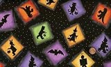 Marcus Brothers ‘Tricks and Treats’ Halloween Sampler Cotton Fabric By the Yard Picture
