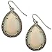 Acosta Jewellery - Opal Faceted Crystal Glass Teardrop Earrings