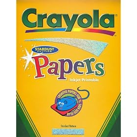 120 Sheets of Crayola Stardust Sparkle Inkjet Printable Paper by Crayola