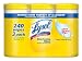 Lysol Disinfecting Wipes, Lemon and Lime Blossom, 80 Wet Wipe Containers, 3 Count