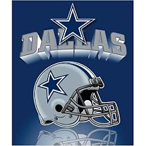 Dallas Cowboys Light Weight Fleece NFL Blanket (Grid Iron) (50"x60")