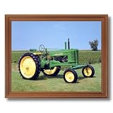1947 John Deere Farm Tractor Home Decor Wall Picture Oak Framed Art Print