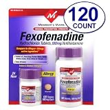 Member's Mark Original Prescription Strength Fexofenadine Hydrochloride , 180 Mg, 120 Tablets