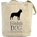 Canvas Tote Bag Beige  The World's Famous Dog Australian Cattle Dog  Dog