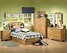 River Valley Collection with Bookcase Headboard in Golden Oak Finish By SouthShore Furniture