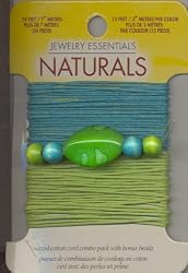 Blue/green Wax Cotton Cord