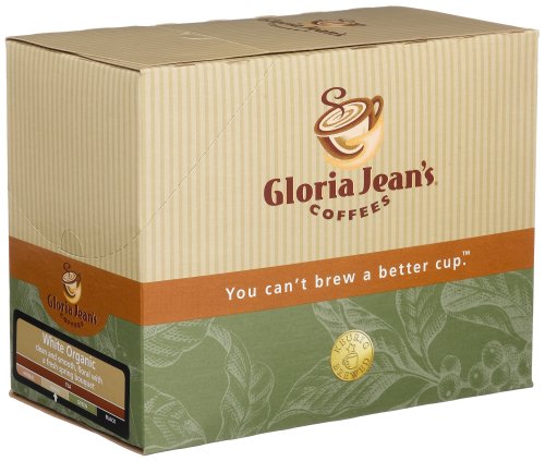 Gloria Jean's Coffees,  Tea K-Cup, White Organic Tea, 25-Count , 3.52 Boxes (Pack of 2) under White Teas in The Health and personal care Store