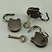 Old Vintage Antique Style Mini Padlocks Key Lock (Lot of 3)