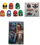 16 Marvel Thumb Wrestlers + Marvel Stickers and Tats