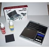 Silver & Gold Testing Kit: 2 Test Acid Bottles + 100g Lab Scale