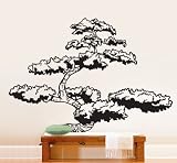 Vinyl Wall Art Decal Sticker Asian Japanese Bonsai Tree 6ft Tall 72