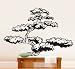 Vinyl Wall Art Decal Sticker Asian Japanese Bonsai Tree 6ft Tall 72