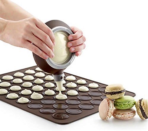Macaron Kit Silicone Macaron Macaroon Baking Sheet Mat Muffin DIY Chocolate Cookie Molds Mode - 48 Capacity