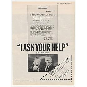 1968 Richard M Nixon Spiro Agnew Political Campaign Print Ad