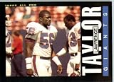 1985 Topps # 124 Lawrence Taylor New York Giants Football Card - Shipped In Protective Screwdown Display Case!