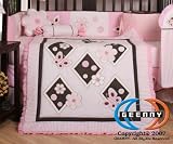 Boutique Brand New GEENNY Pink Butterfly 13PCS Baby Nursery CRIB BEDDING SET