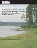 Water quality and simulated effects of urban land-use change in J.B. converse Lake Watershed, Mobile County, Alabama, 1990-2003