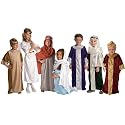 Biblical Nativity Dress-up Costume Set for Kids ages 3-8