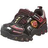 Skechers Deflecktord-Turbo S Sports Car Lighted Super Z Sneaker (Toddler),Black/Red,8 M US Toddler