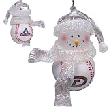 Arizona Diamondbacks MLB Home Run Snowman Ornament (3")