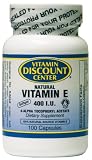 Vitamin E 400 I.U. by Vitamin Discount Center 100 Sotfgels